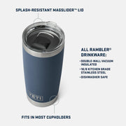 YETI x Collegiate Fandom Collection Go Dawgs® Rambler® 20 oz Tumbler