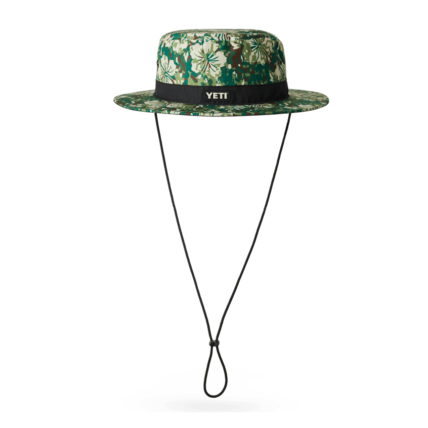 Hibiscus Print YETI® Logo Boonie Hat